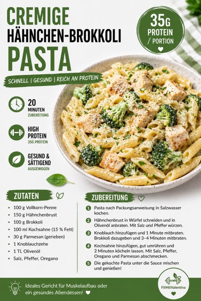 Haehnchen-Brokkoli-Pasta